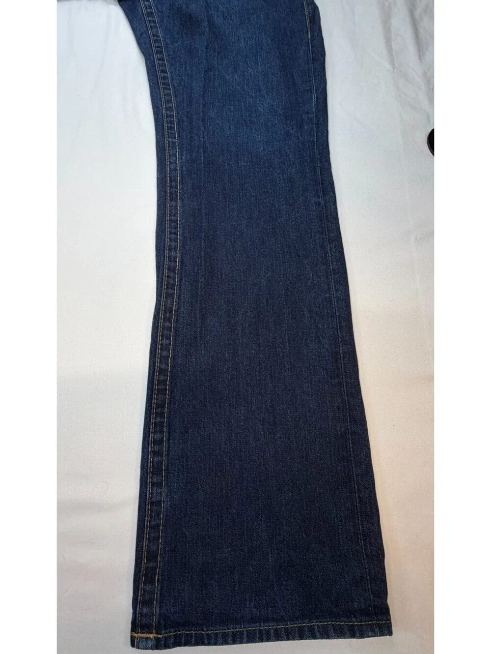 True Religion Men's Jeans Straight Denim Mid Rise 5 Pocket Solid Size 36 Blue